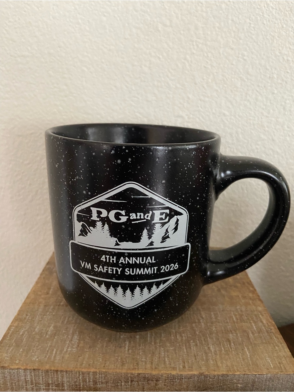 Black Speckled Ceramic Coffee Mug - 4th Annual VM Safety Summit 2026